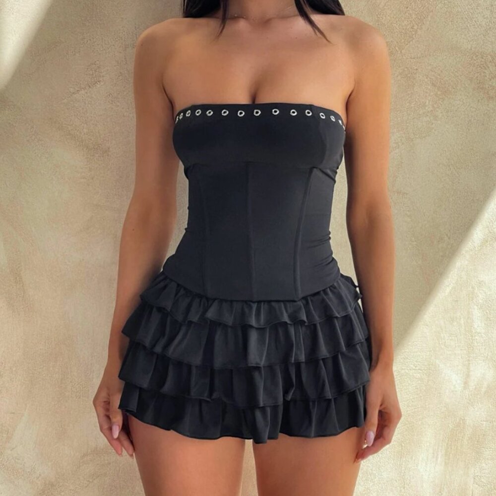 Outcast Black Pippa Mini Dress